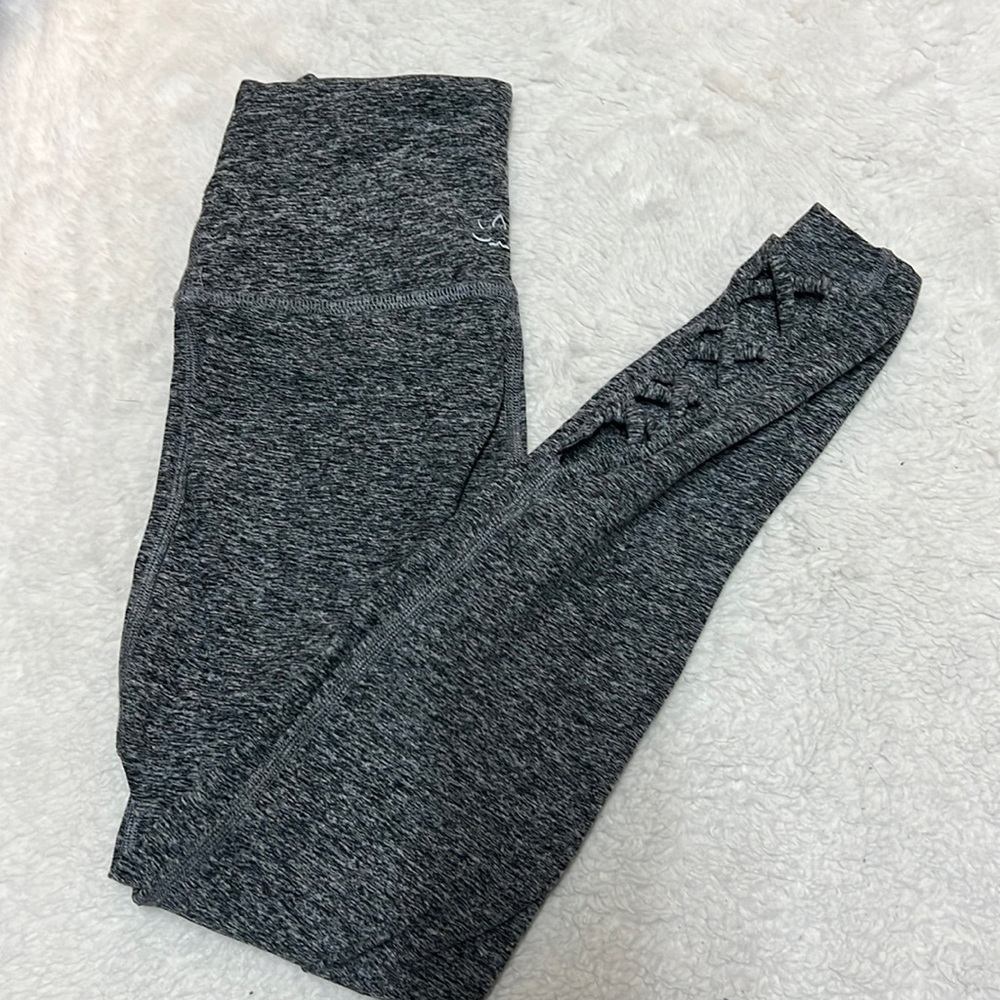 Grey and black leggings
